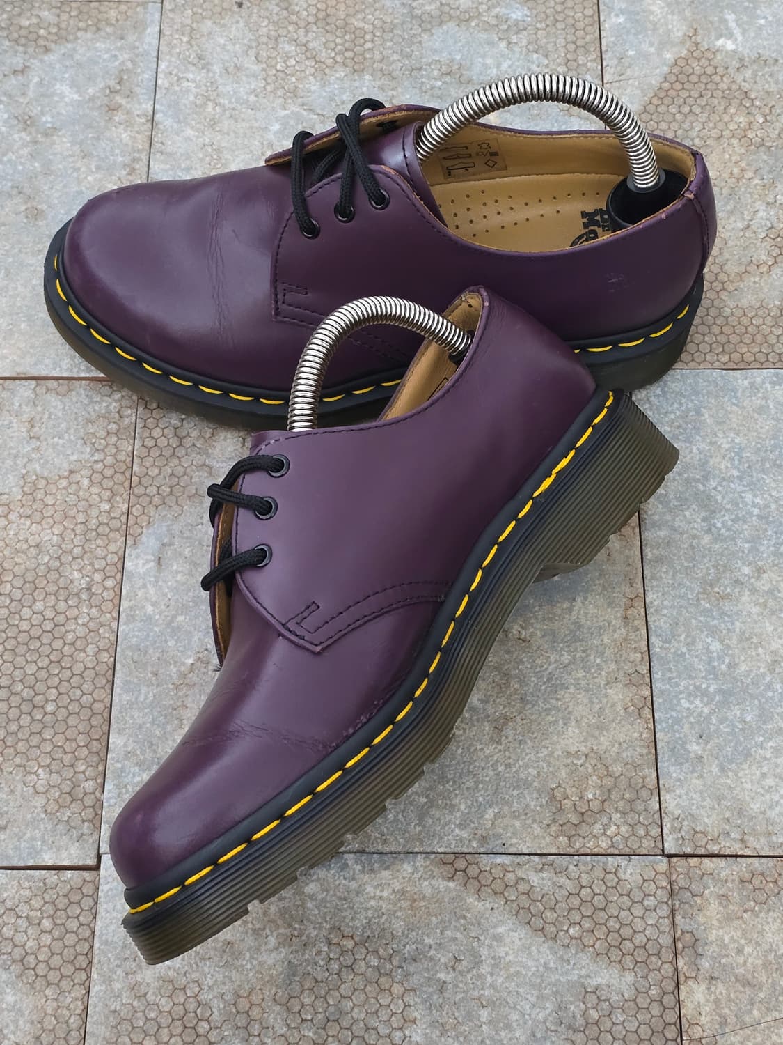 (230)닥터마틴 1461 3홀 스무스 퍼플 구두 상품이미지6