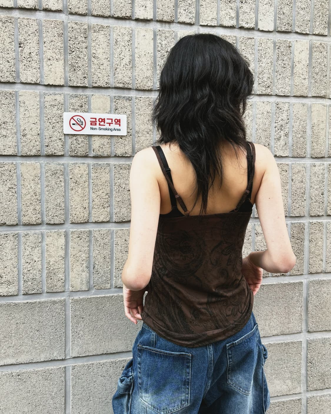 고아 페이즐리 패턴 슬리브리스 상품이미지3