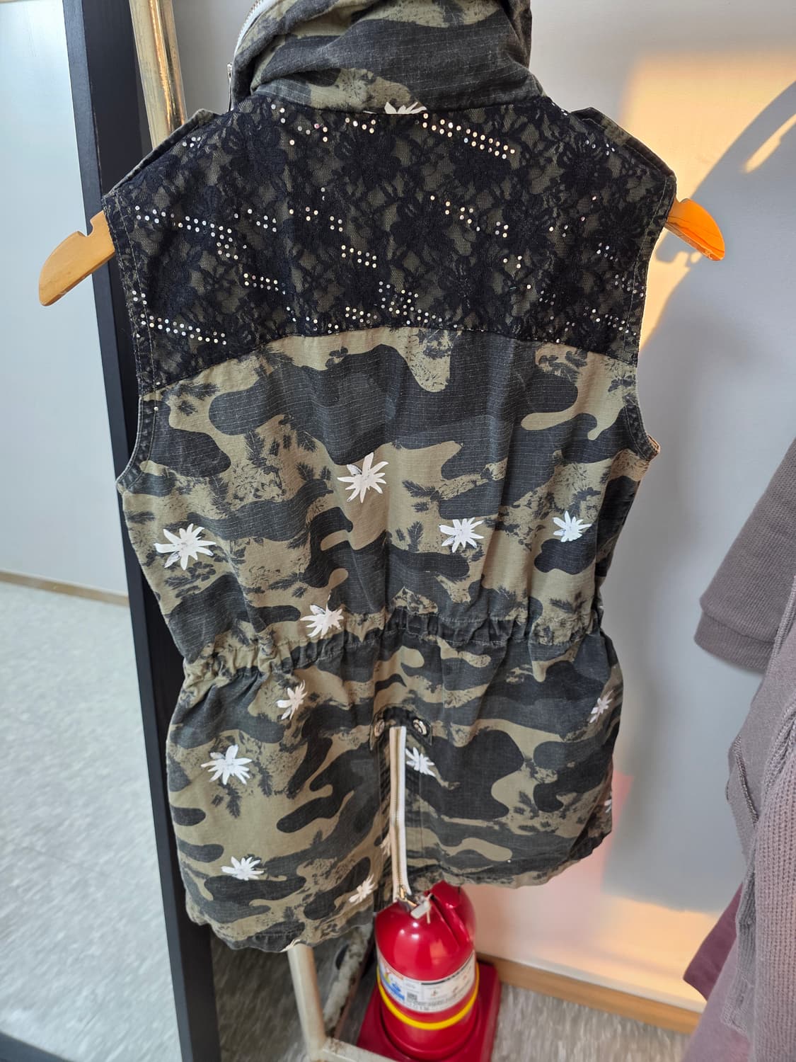 에고이스트 빈티지 밀리터리 카모플라쥬 오네갸루 야상 베스트조끼 상품이미지4