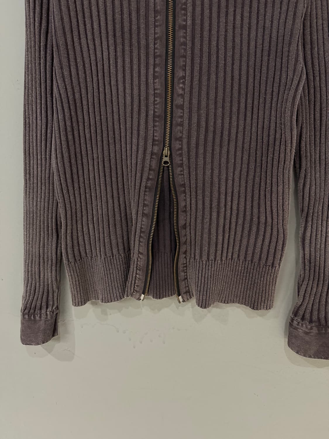 high-neck washing ribbed zip-up 상품이미지8