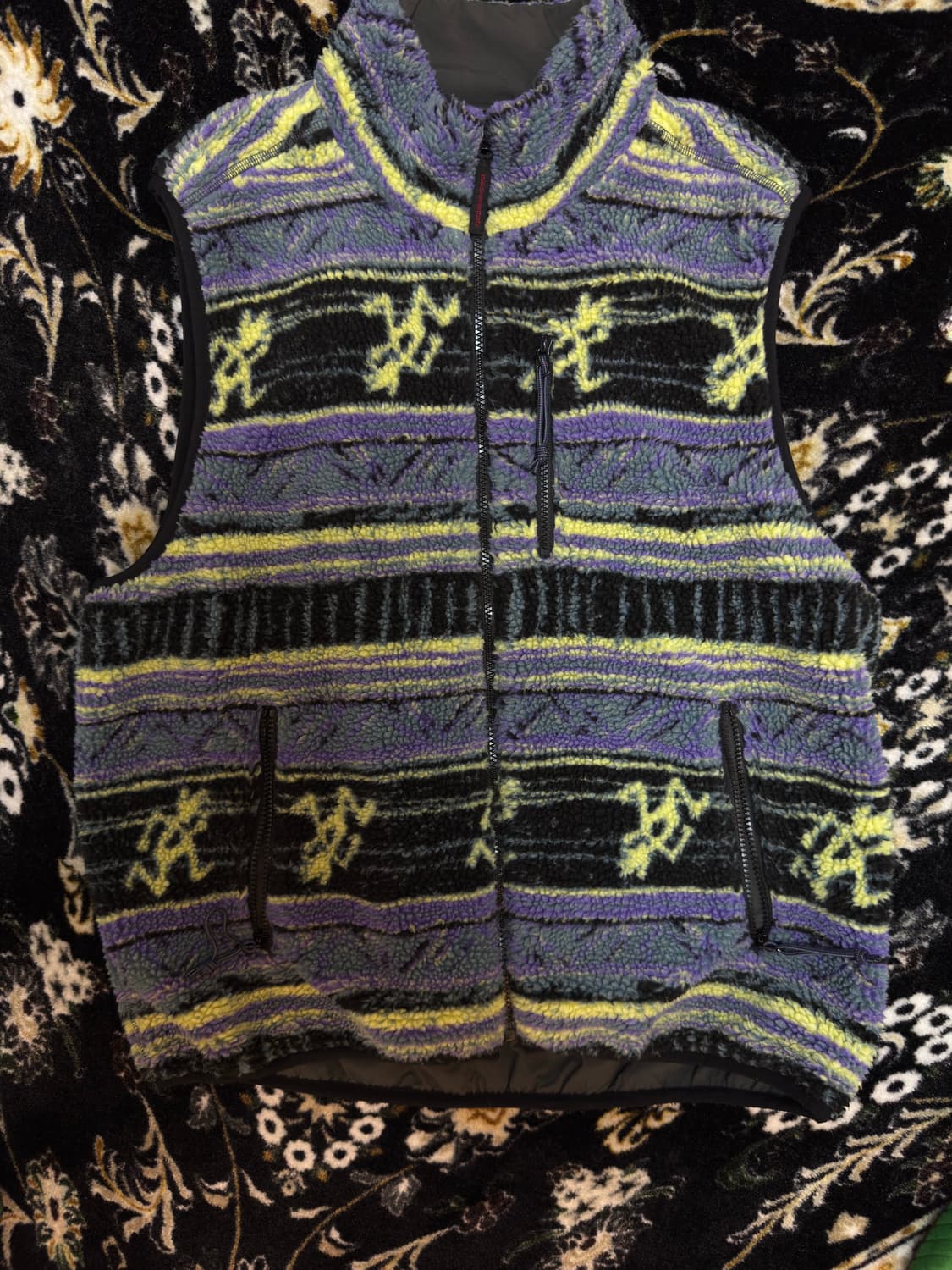 [L] 디스이즈네버댓 x 그라미치 리버시블 플리스 베스트 멀티 상품이미지2