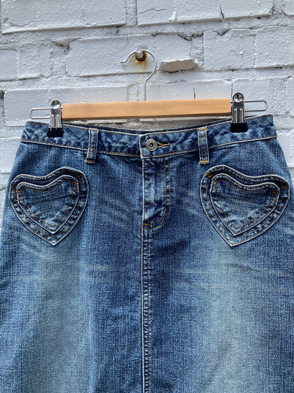 Zana-Di 하트 포켓 데님 미니스커트 28 상품이미지1