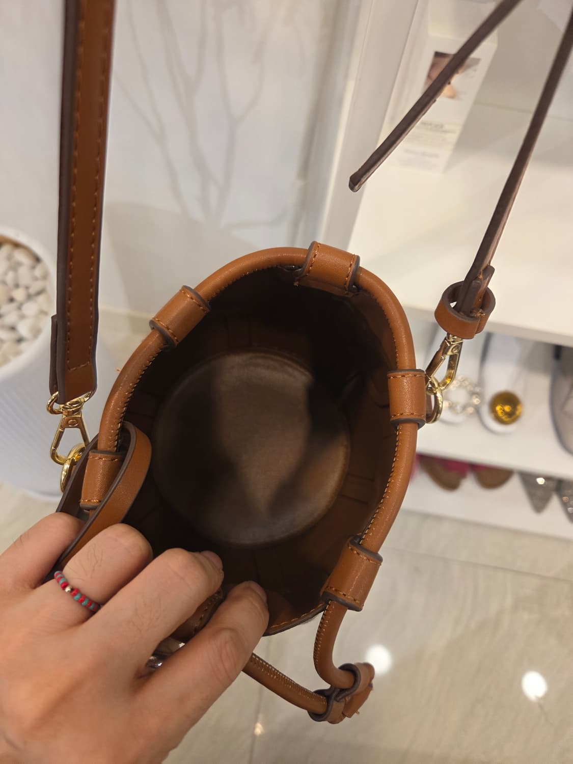 자라 캔버스 버킷 백 상품이미지8
