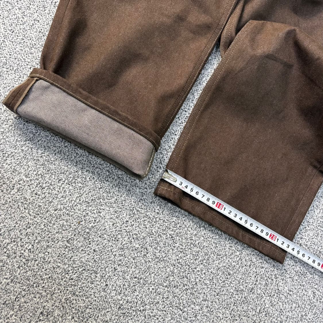 S 미나브 남성 핀턱 와이드 팬츠 브라운 0331J 상품이미지10