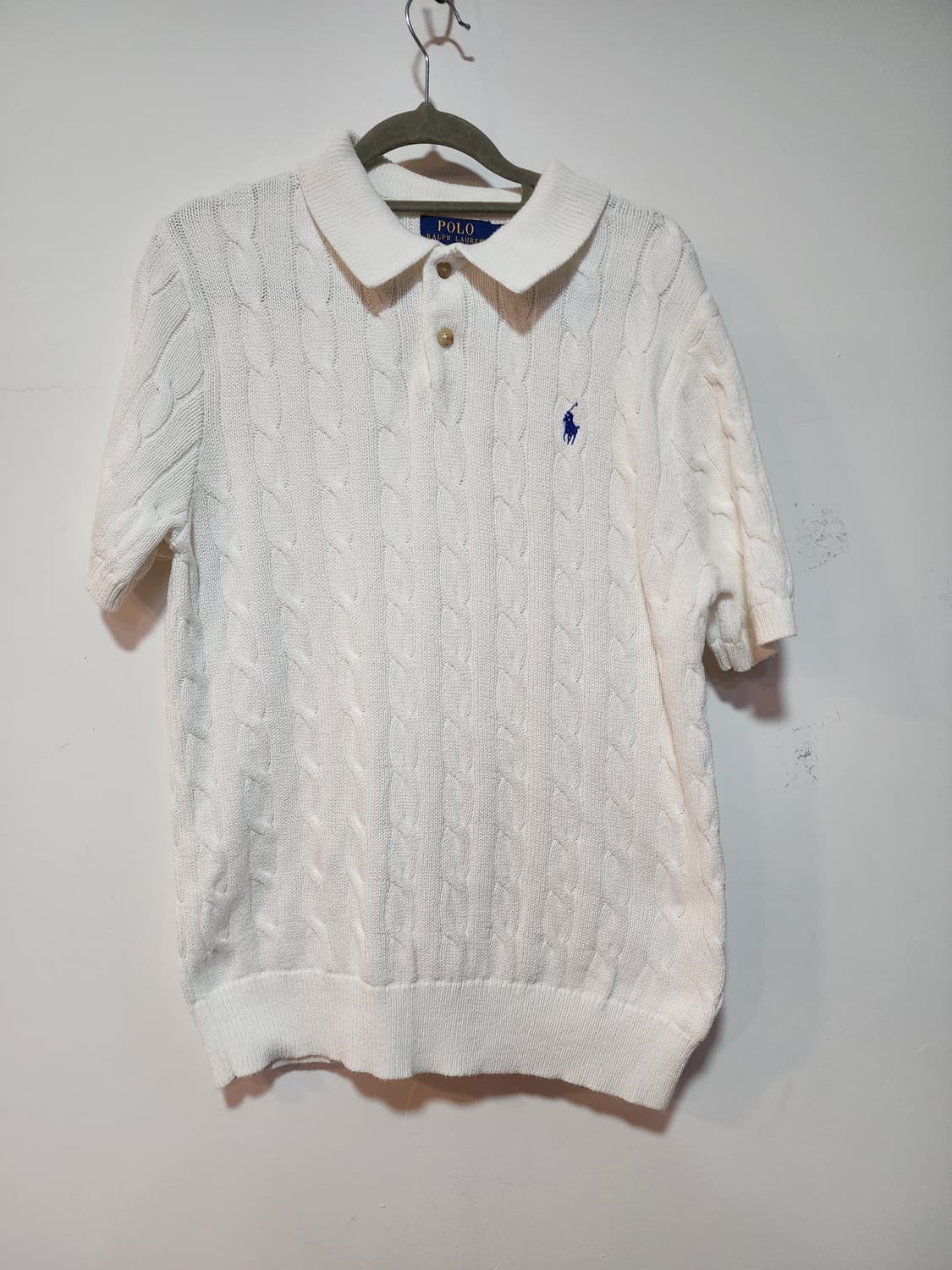 폴로 랄프로렌 케이블 니트 반팔 M 상품이미지1