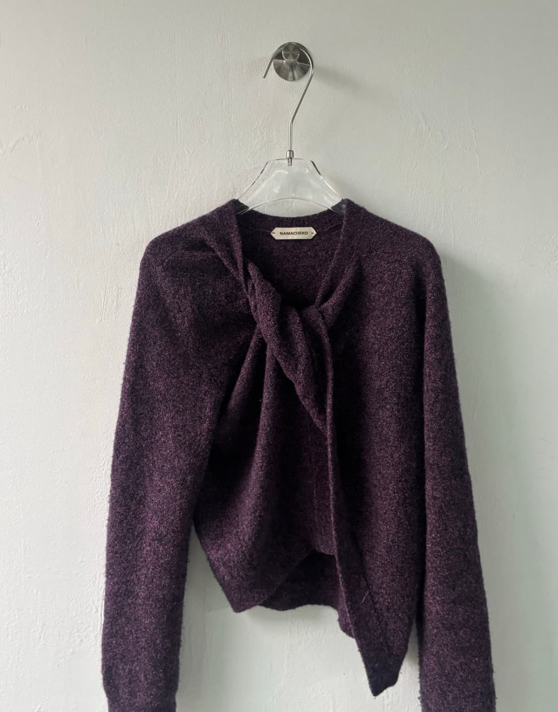 나마체코 노티드 가디건 상품이미지1