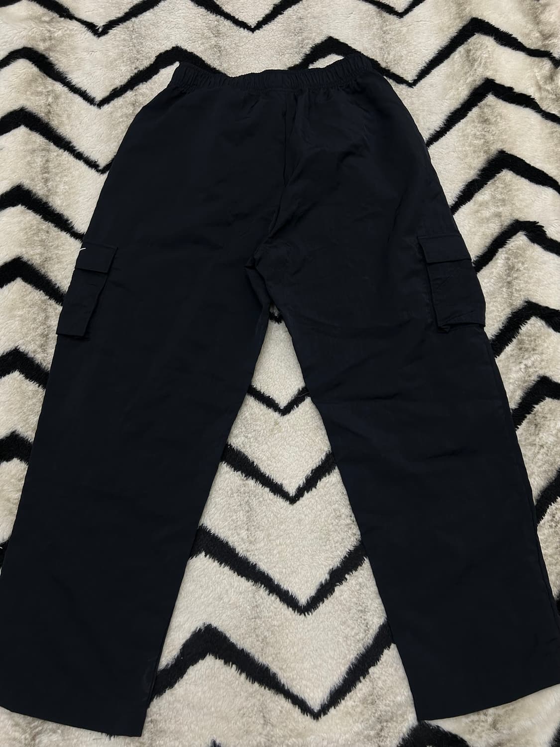 [M]나이키 스우시 와이드 우븐 카고 팬츠/블랙 상품이미지4