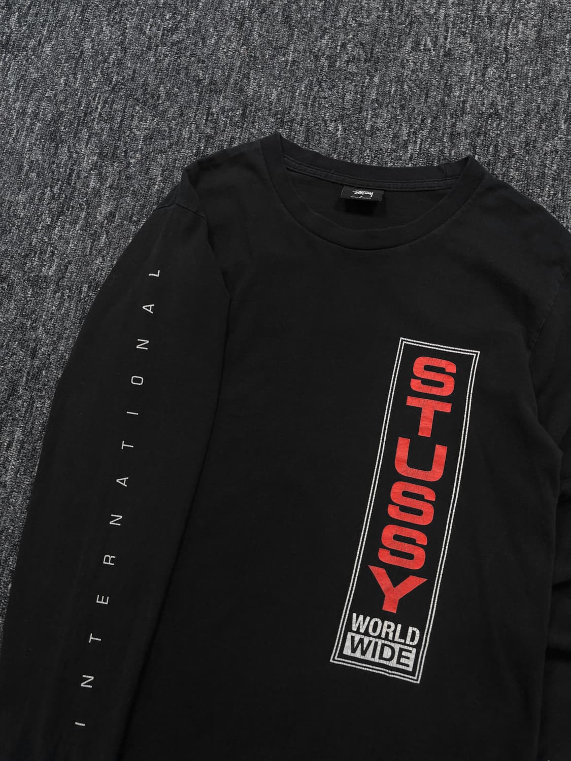 스투시 인터네셔널 블랙 롱슬리브 상품이미지5