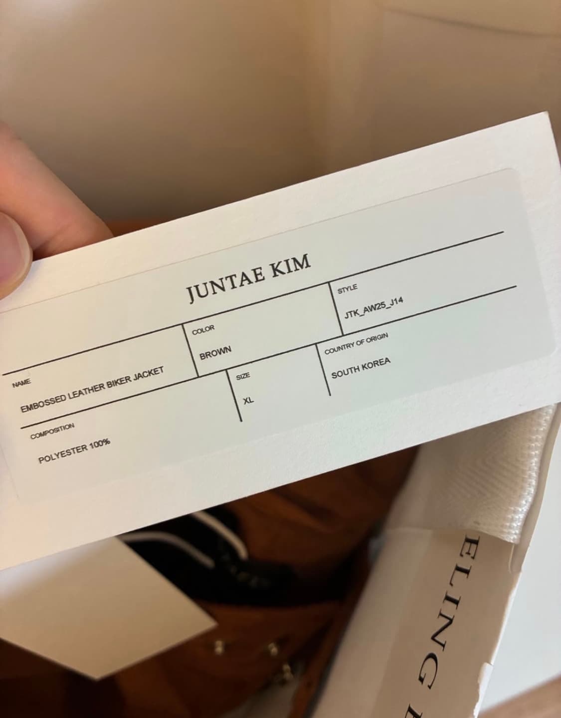 [XL] 준태킴 스웨이드 레더 바이커 자켓 상품이미지6