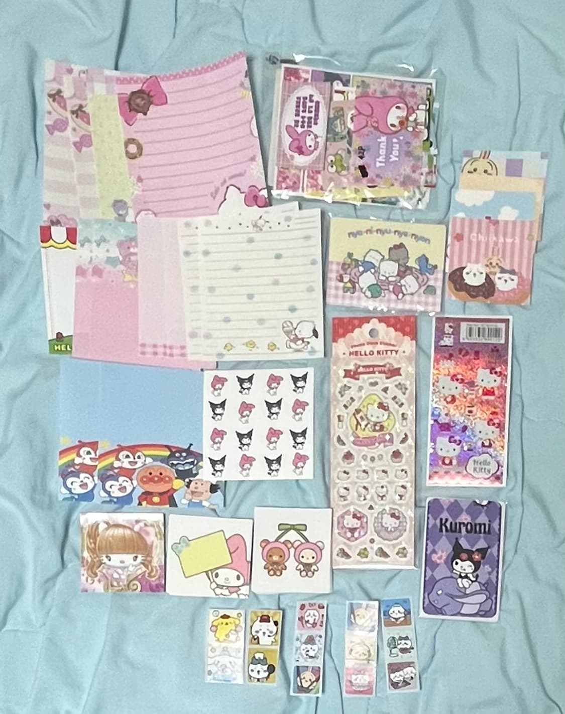 산리오+먼작귀)메모지+스티커 세트 상품이미지1