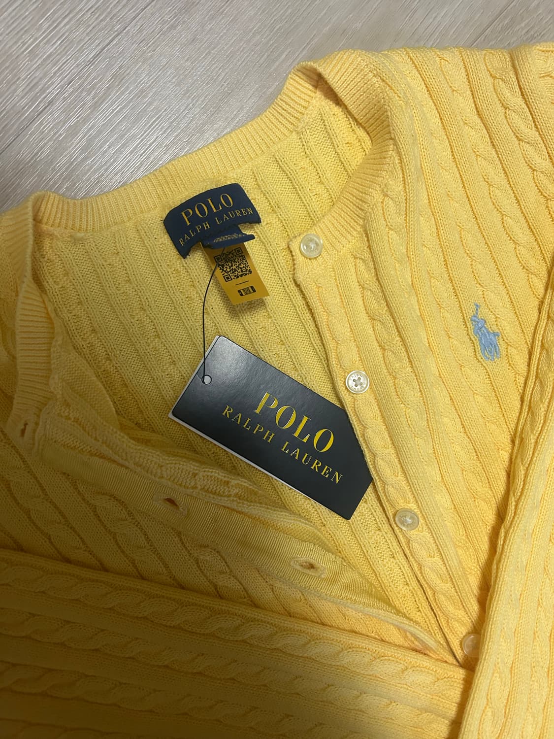 폴로 랄프로렌 걸즈 케이블 니트 가디건 상품이미지1