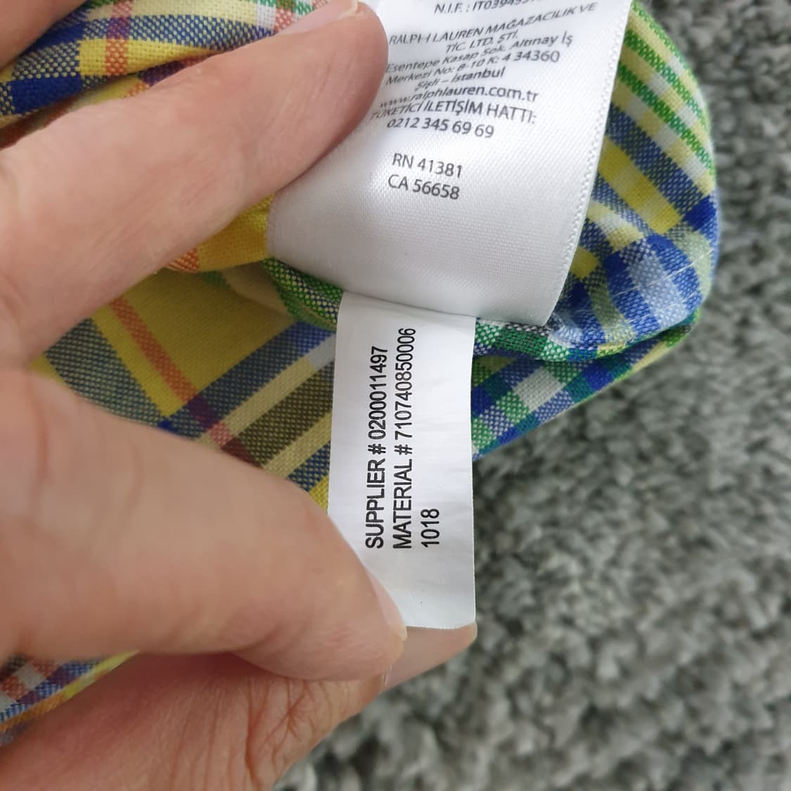 [무료배송] RALPH LAUREN 긴팔 체크 셔츠 상품이미지8