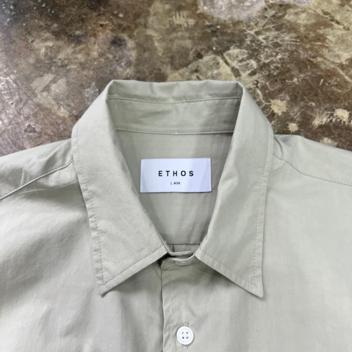 L) ETHOS 에토스 오버핏 셔츠 남방 남여공용 미니멀 상품이미지4