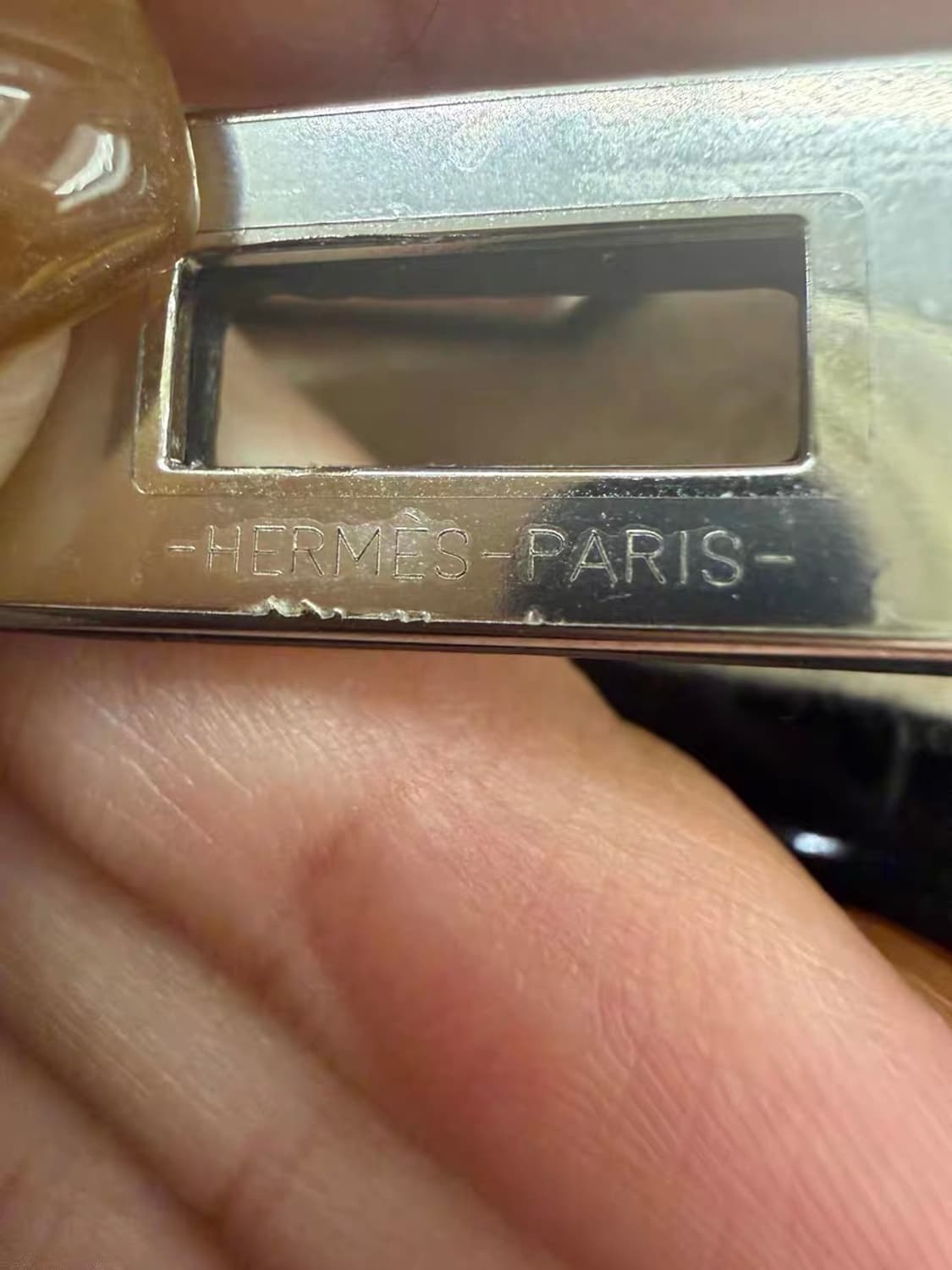 에르메스 미니 켈리백 2세대 엘리게이터 블랙 은장 상품이미지5