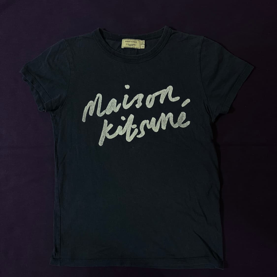 Maison Kitsuné Logo Tee 핸드라이팅T 상품이미지2