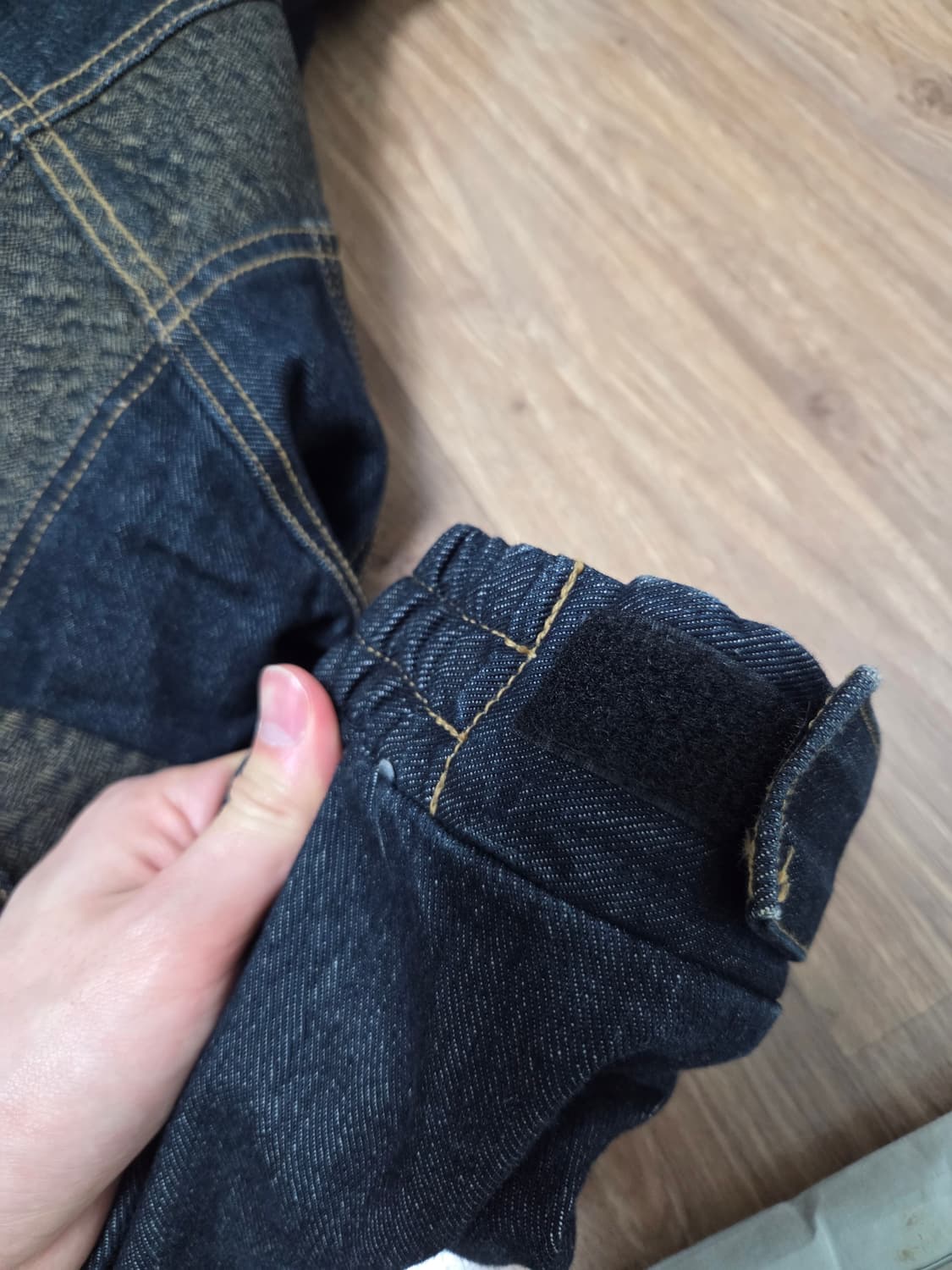 마자플라바 데님 후드 숏파카 L 상품이미지4