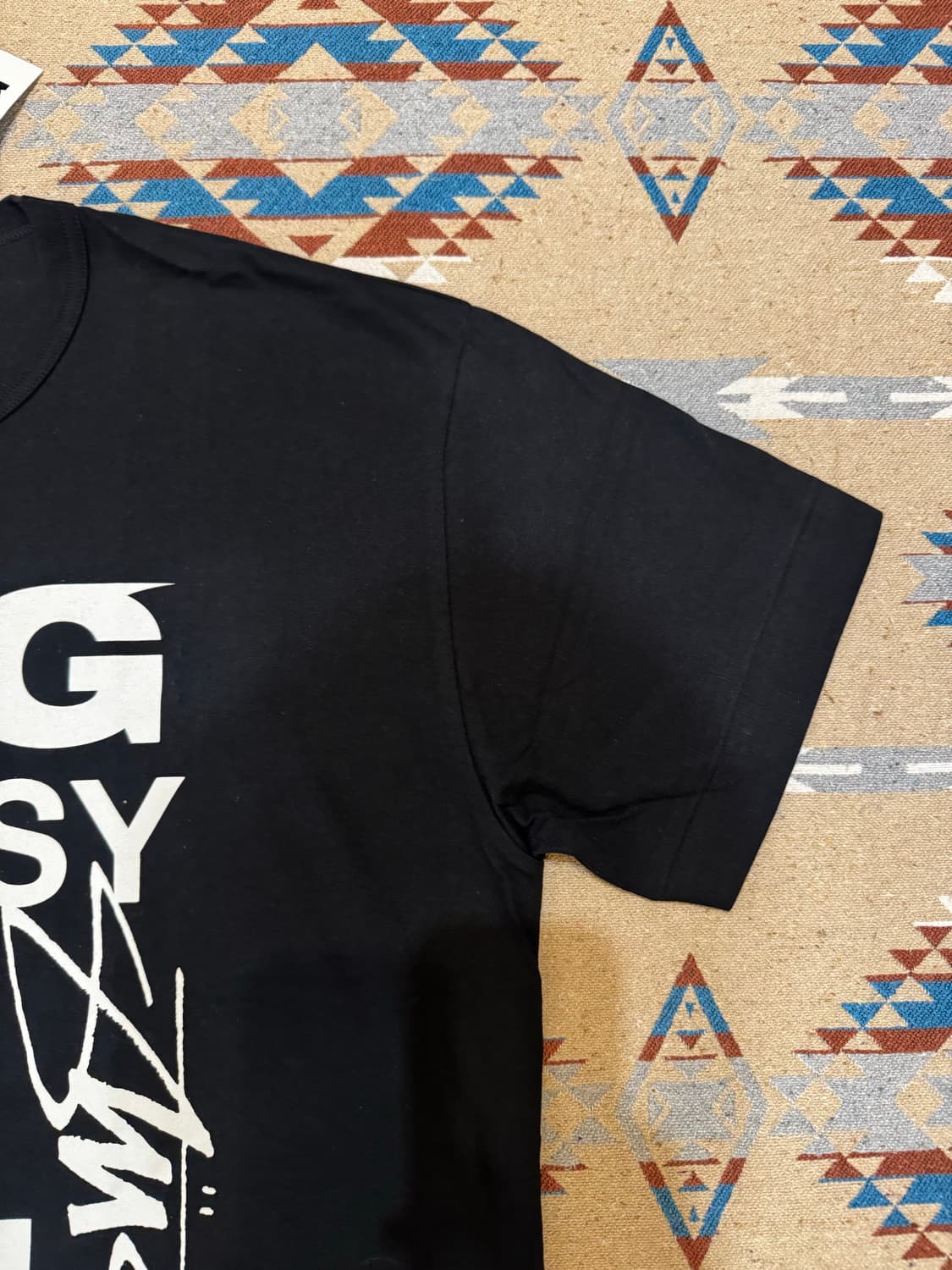 [XXL] CDG x 스투시 티셔츠 블랙 상품이미지3