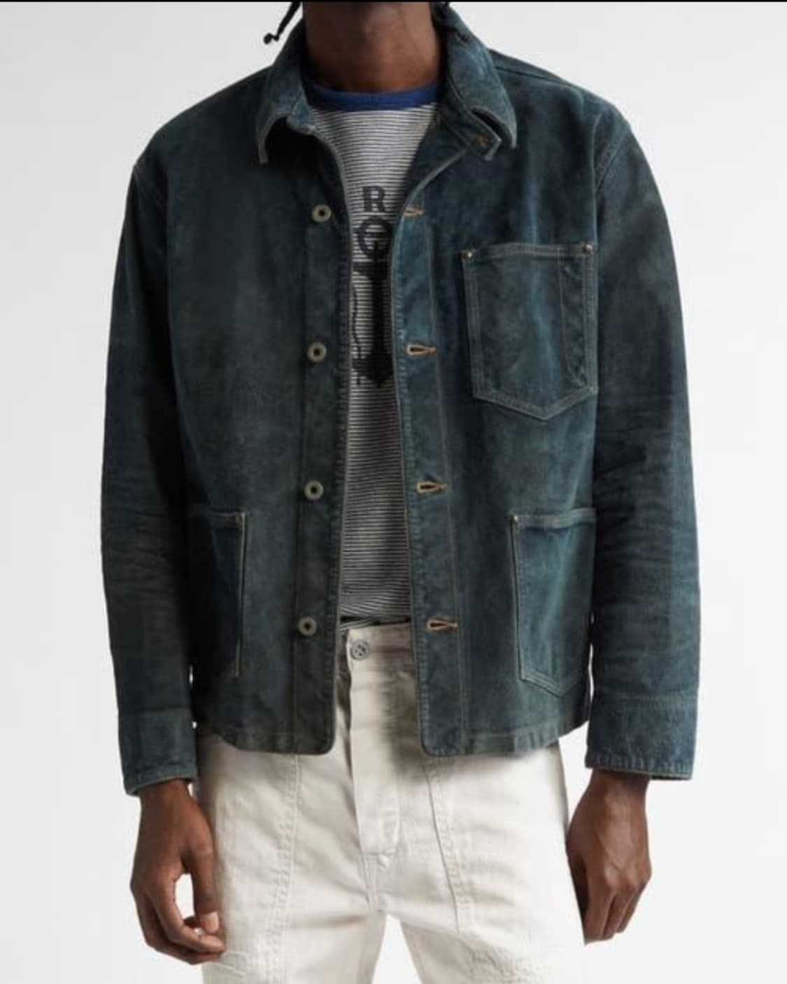 Rrl 러프아웃 인디고 스웨이드자켓 상품이미지2