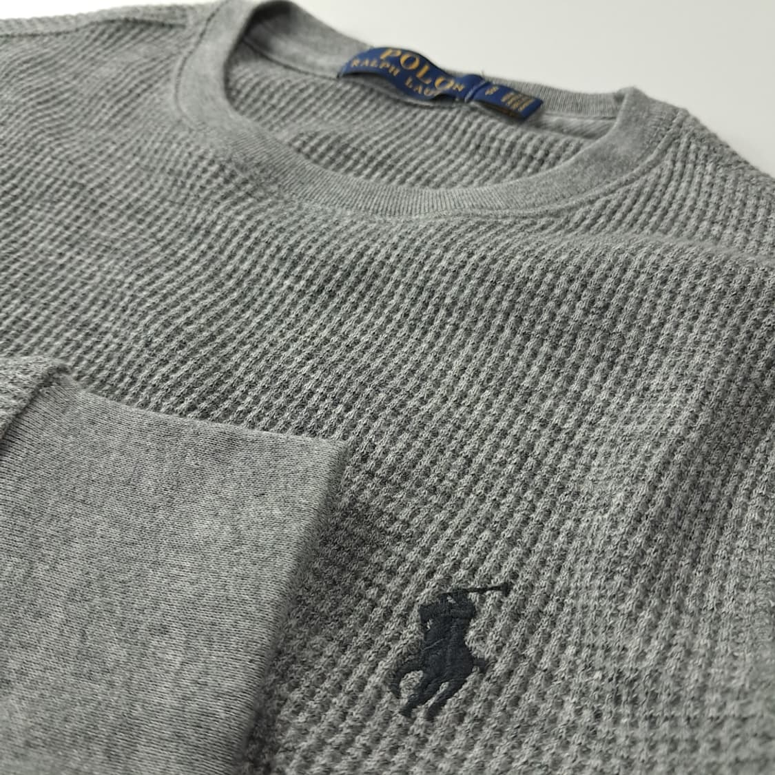 CK245 S 폴로 와플 그레이 티셔츠 상품이미지4