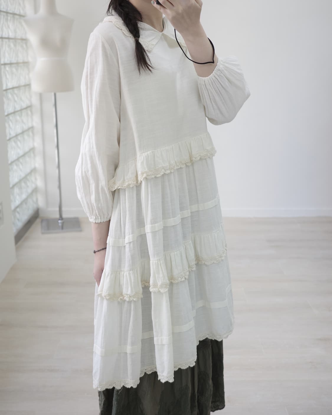 Kangkang ivory one-piece 상품이미지3