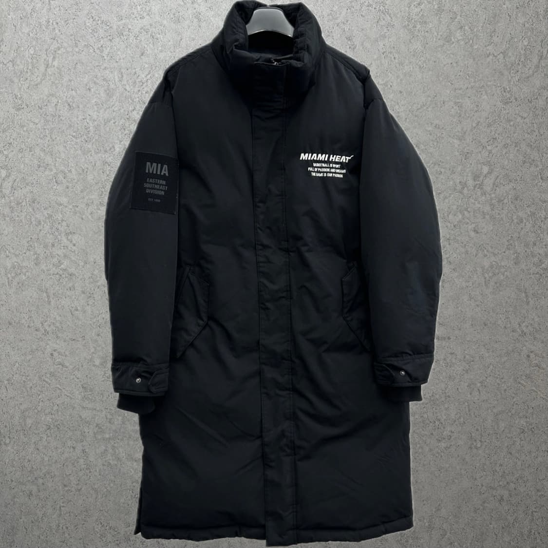 105 NBA 마이애미 히트 남자 덕다운 롱패딩 상품이미지1