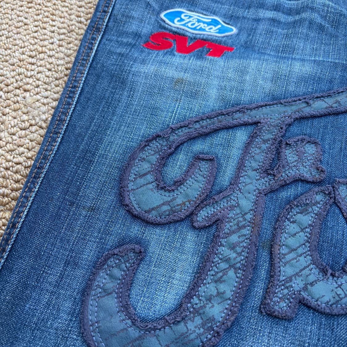 FUBU X 포드머스탱 빈티지 SVT 데님 팬츠 상품이미지3