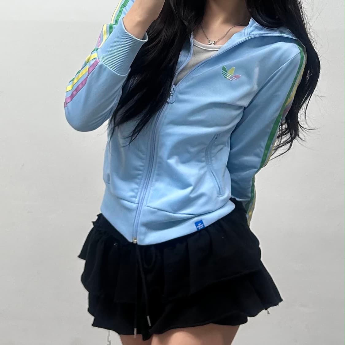 아디다스 파이어버드 걸즈 대대장 트랙탑 희귀져지(85) 상품이미지4