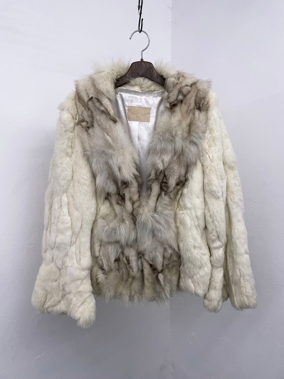 크림 폭스 퍼자켓 상품이미지2