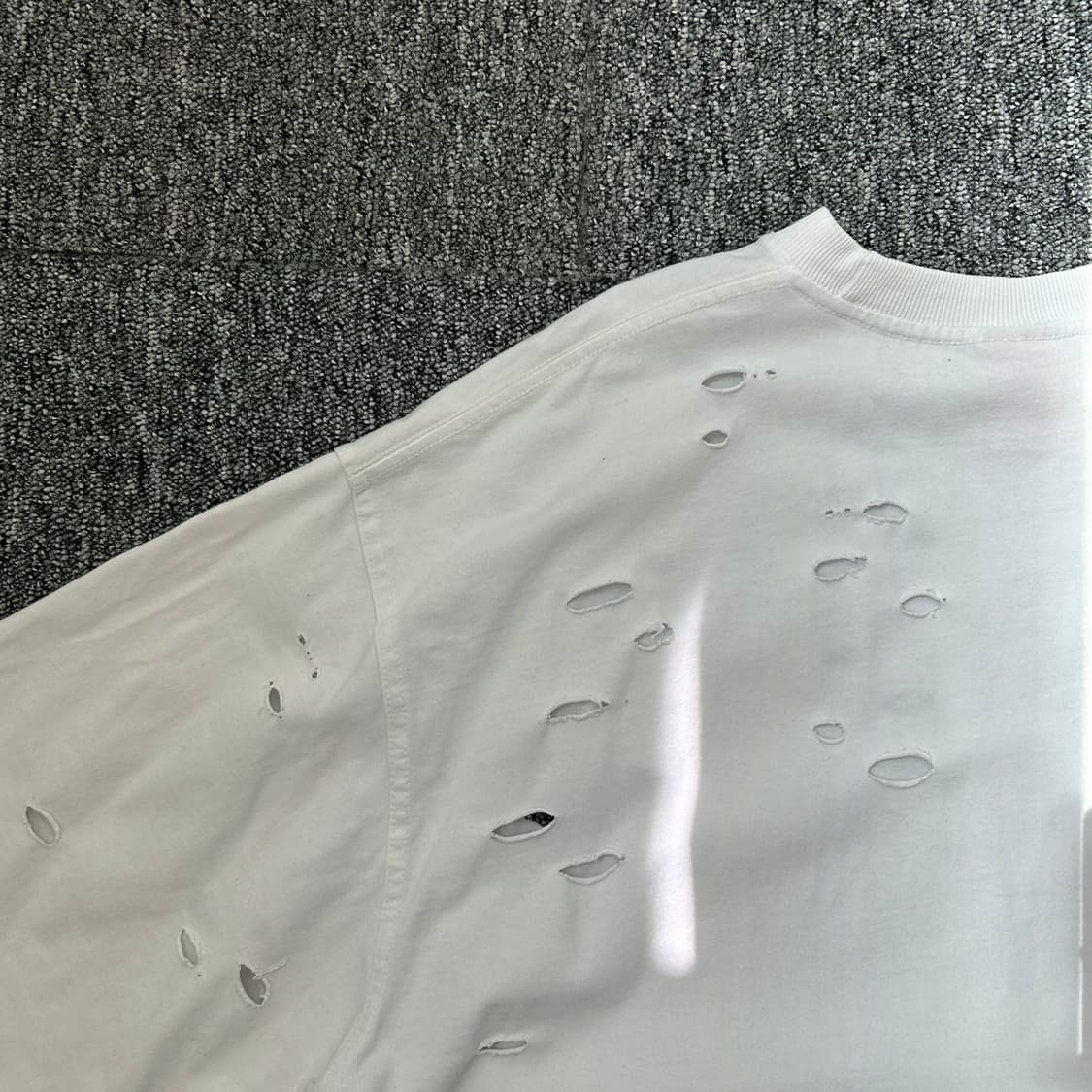 바이더알 스컬 해골 데미지 티셔츠 상품이미지6