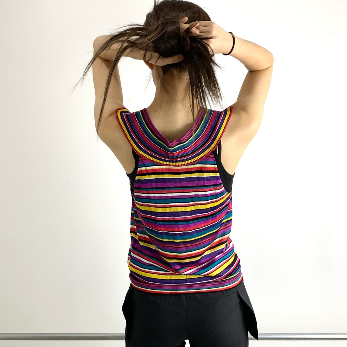 겐조 스트라이프 패턴 슬리브리스 탑 상품이미지6