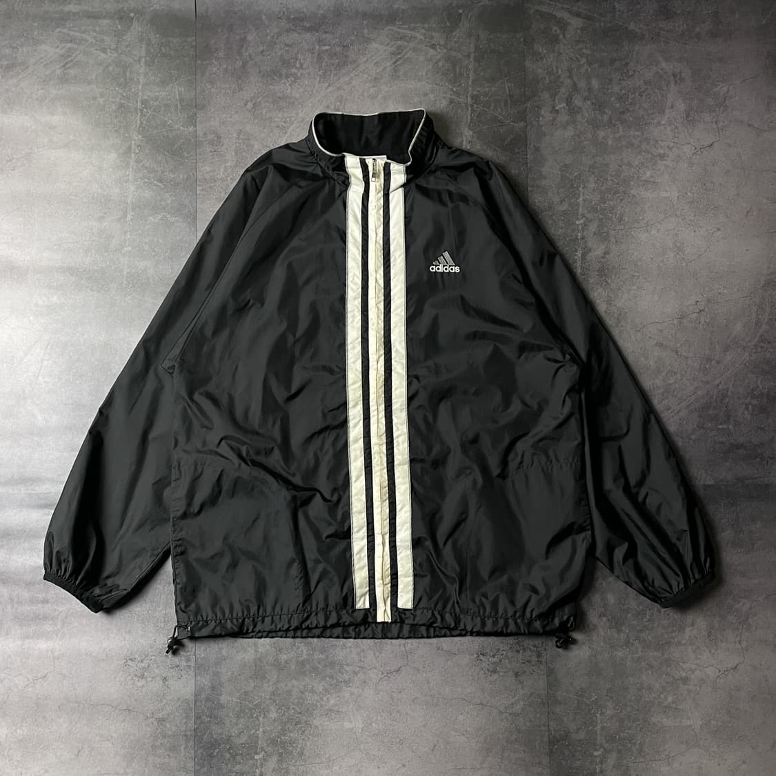 ADIDAS 90s 아디다스 빈티지 블랙 레글런 윈드브레이커 상품이미지1