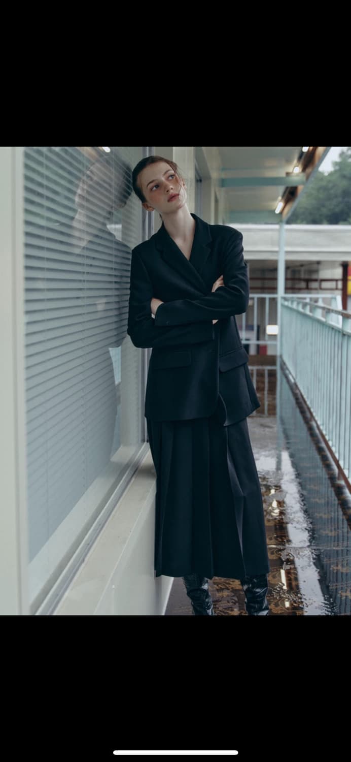 프론트로우 플리츠 스커트 pleated midi skirt 상품이미지7