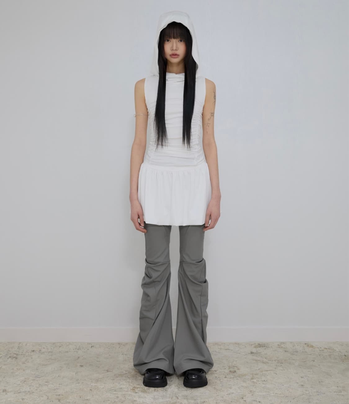 플레어업) Asymmetrical Drape Pants GR 2 상품이미지2