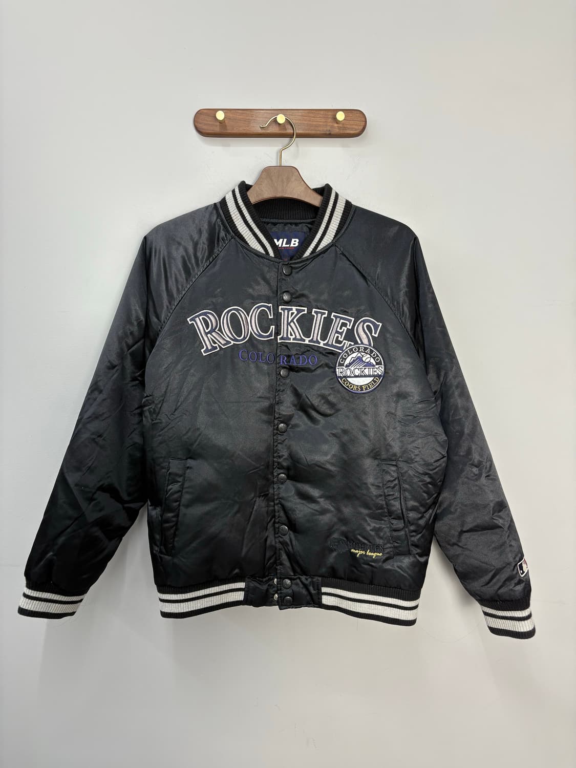 MLB 콜로라도 로커스 블랙 바시티 자켓 A3187 상품이미지2
