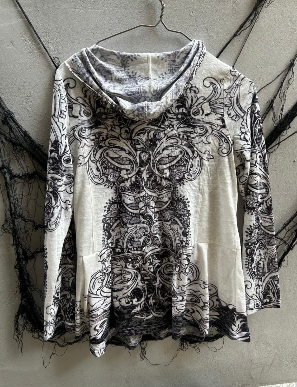 *rare design* Jpn 타투 프린팅 후드집업 상품이미지3