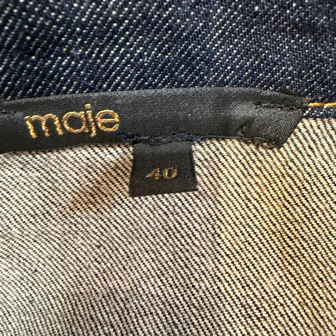 마쥬 자수 데님 트러커 자켓 상품이미지2