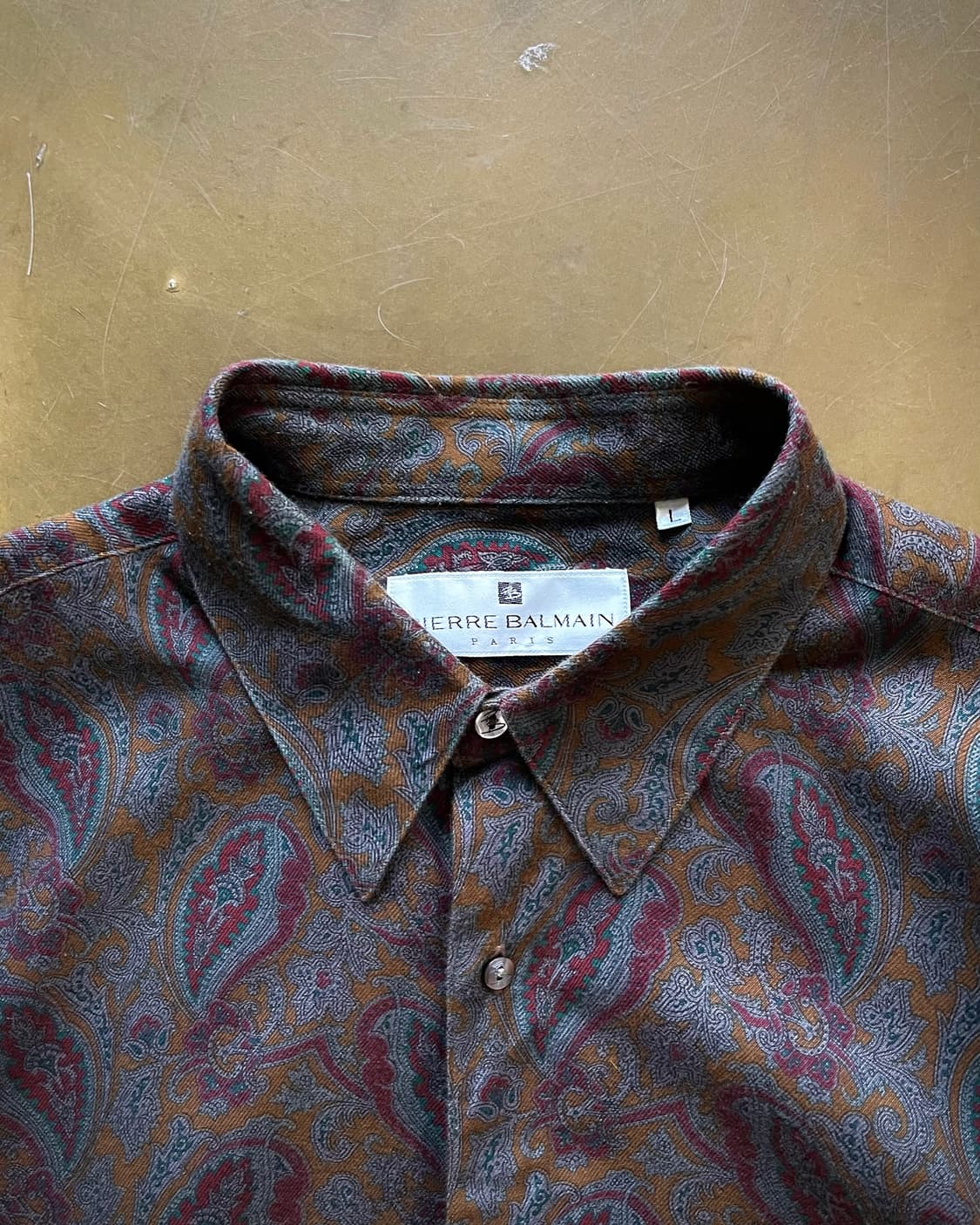 90-00s Pierre Balmain Old Paisley Shirt 상품이미지5