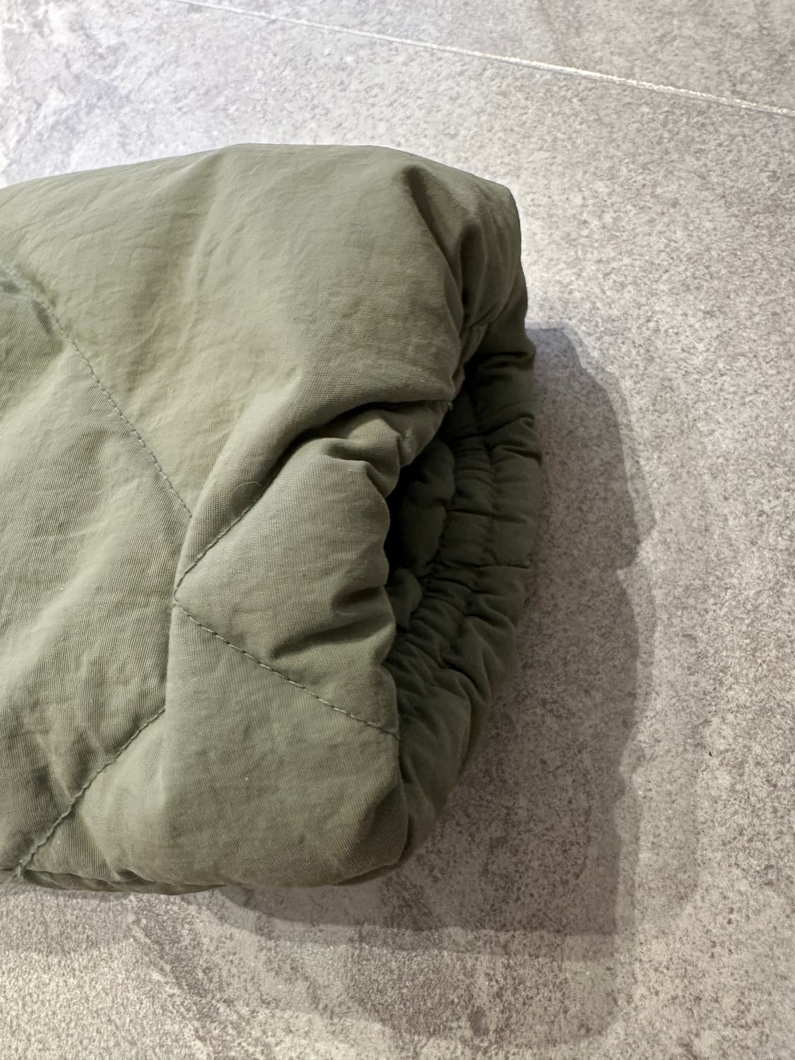 커스텀멜로우 새드스마일 패딩 다이아몬드 퀼티드 다운 점퍼 L 상품이미지8