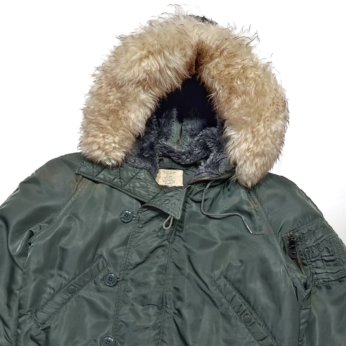 미군 n2b 60s 울파일 플라이트 자켓 m (100~105) 상품이미지3