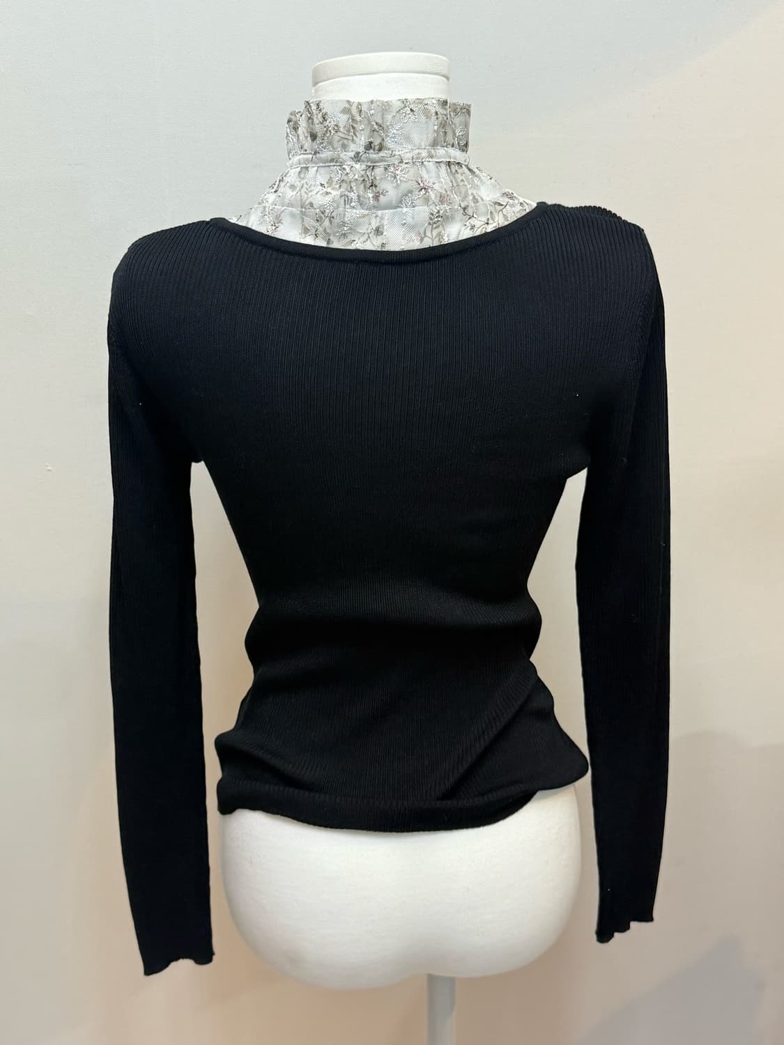 플라워패턴 레이어드 니트 스나계 상품이미지2