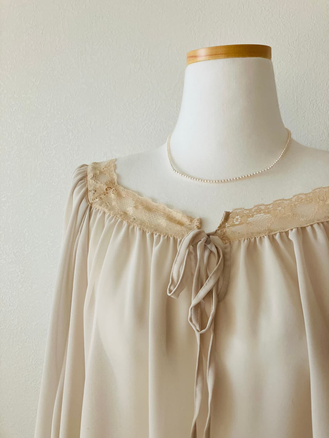 레이스 스퀘어넥 블라우스 상품이미지2