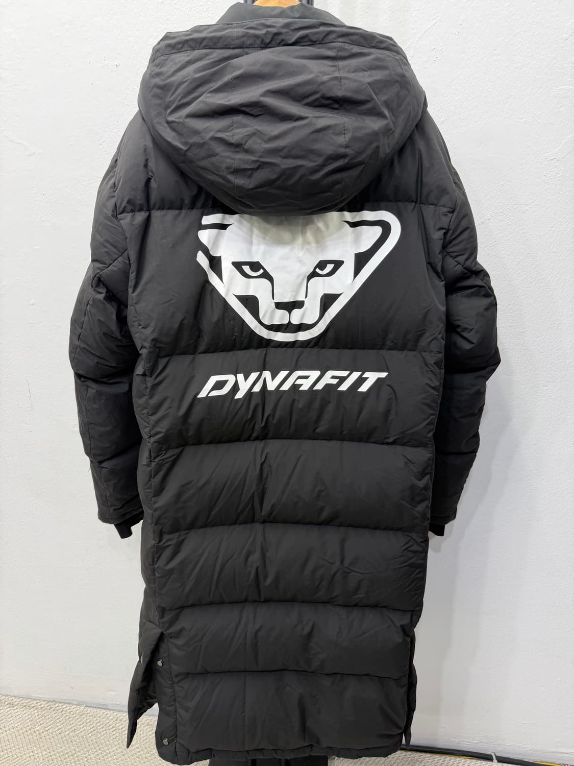 정품) 다이나핏 남성 블랙 롱패딩 L 상품이미지4
