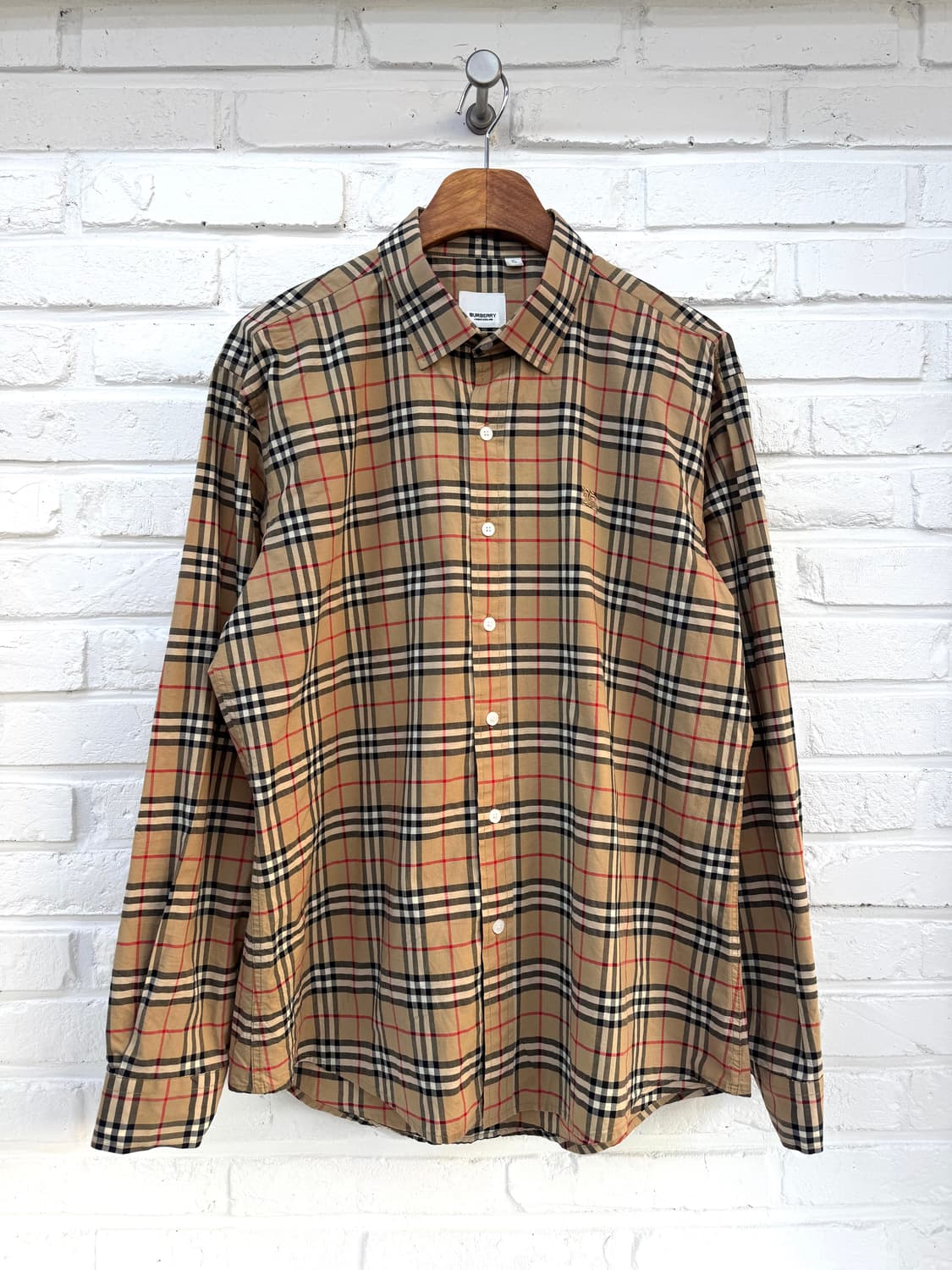 버버리 베이지 노바체크 셔츠 상품이미지1