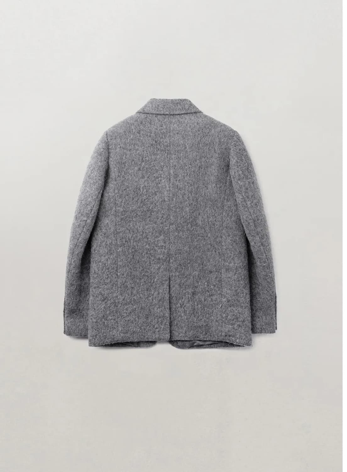 모우트 알파카 싱글 하프 자켓 애쉬그레이 새상품 moat 새상품 상품이미지4