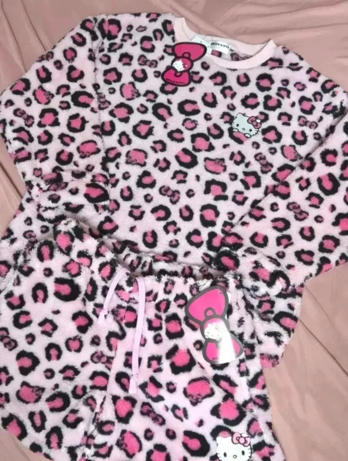 헬로키티 갸루 셋업 4종 악마 키티 핑크 레오파드 호피 키티 오네갸루 상품이미지8