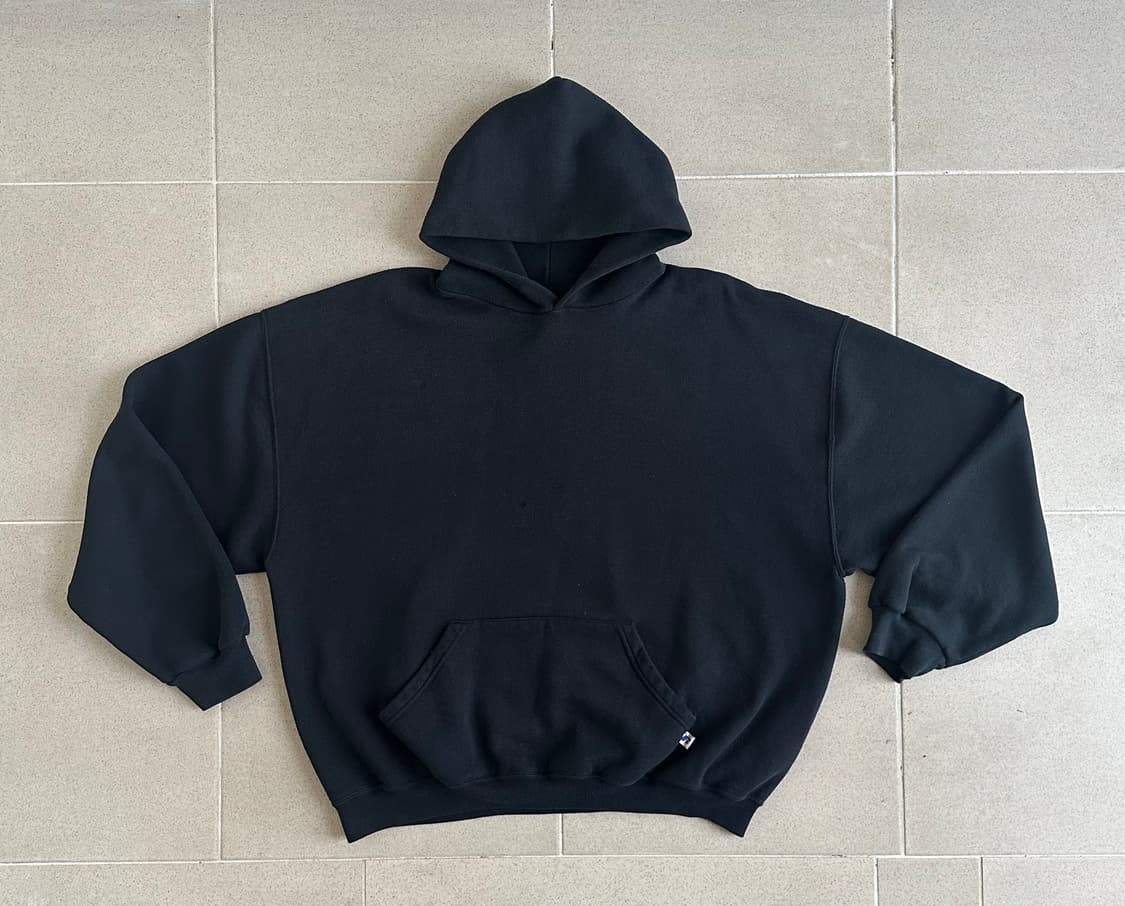 00s 빈티지 러셀 후드 블랙 XXL 상품이미지1