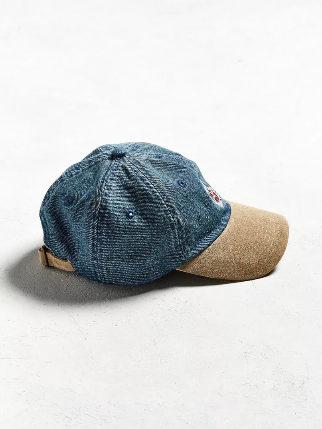 Stussy 스투시 데님 스웨이드 크레스트 볼캡 상품이미지10
