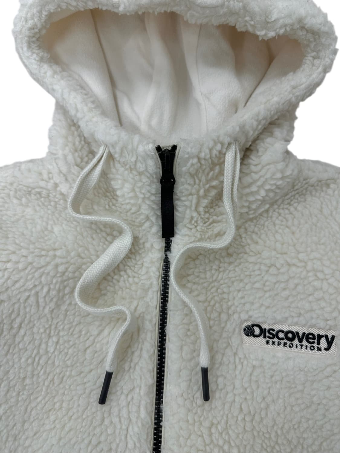디스커버리 플리스 후리스 후드집업 아이보리 (L) 상품이미지3