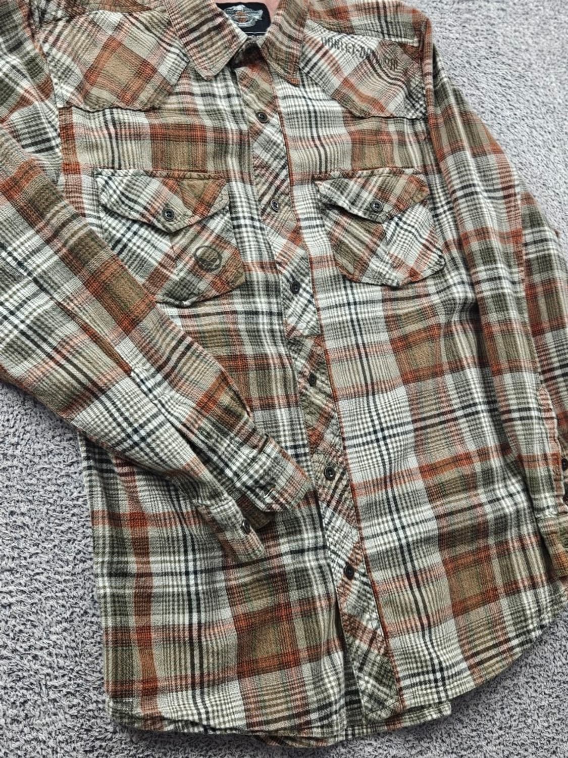 할리데이비슨 체크패턴 포켓 필드 바이커 셔츠 ( M ) / 11113 상품이미지6