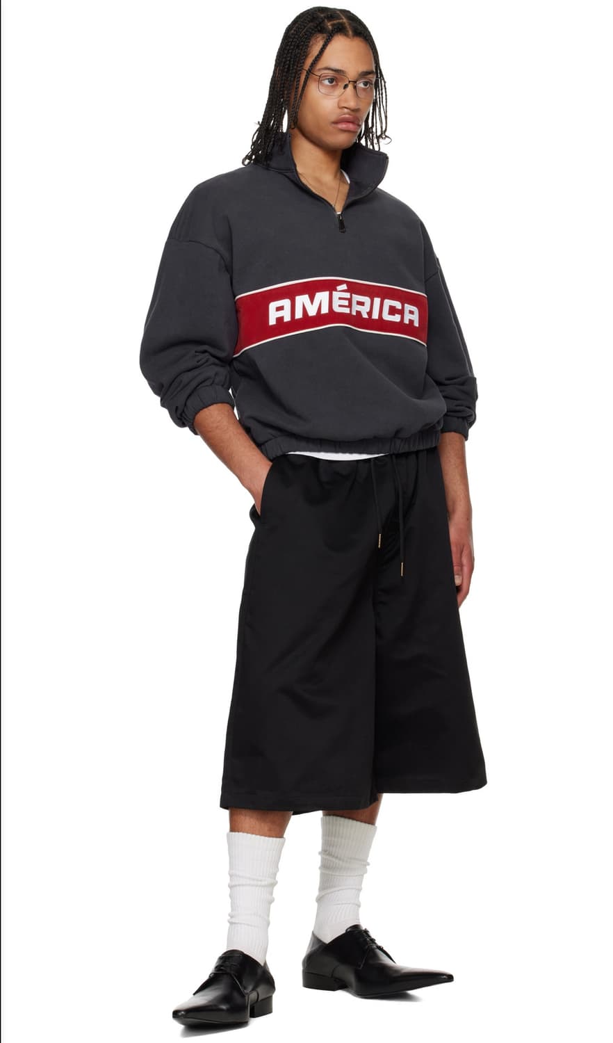Willy chavarria america quarter zip 상품이미지3